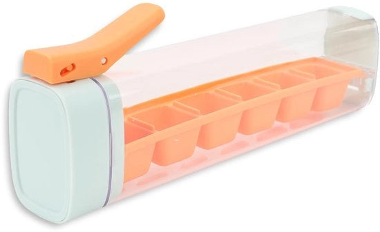 Set di congelatori in forma di cubetti con coperchio - 6 congelatori - BPA libero - silicone - dispenser di congelatori rimovibile - progettazione igienica - congelatore