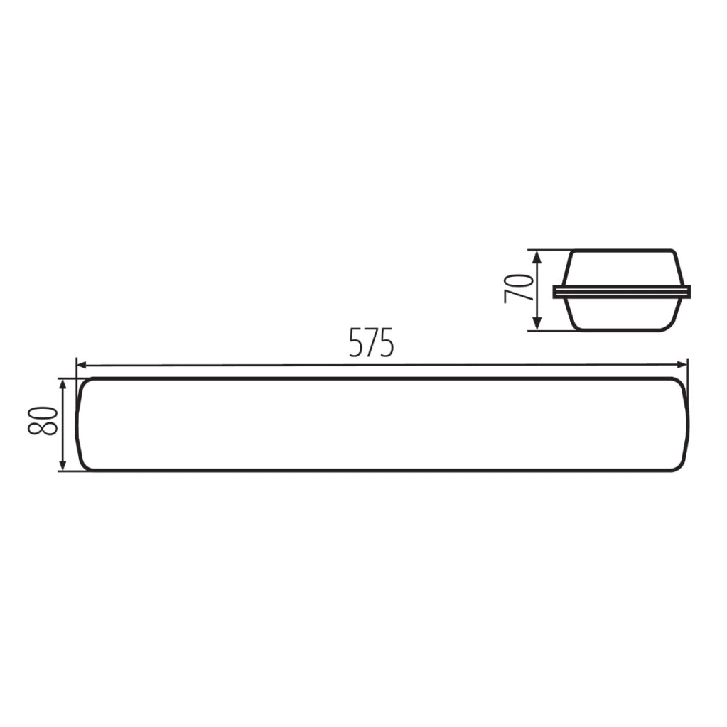 Kanlux MAH MAX plafoniera LED IP65 19W 57cm 4000K grigia