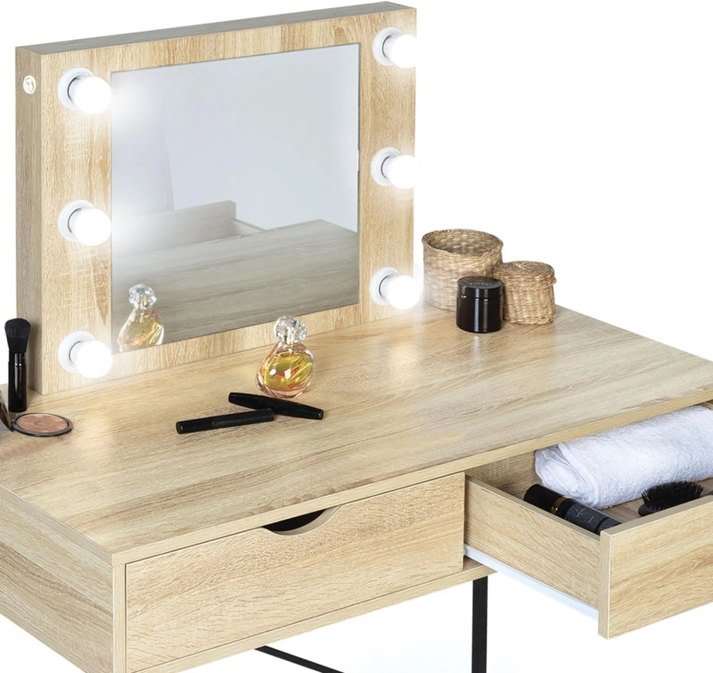 Toeletta con specchio di design industriale LOUISA