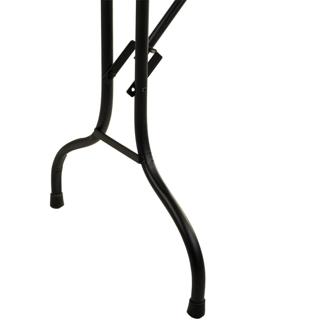 Tavolo rettangolare in metallo nero 100x47x75h