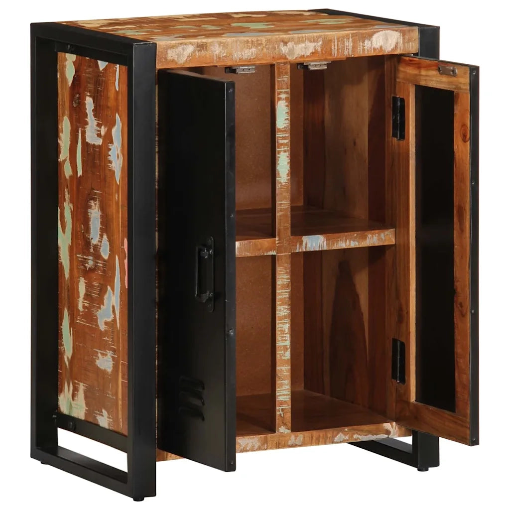 Credenza Multicolore 55x35x70 cm in Legno Massello Recupero 4013574