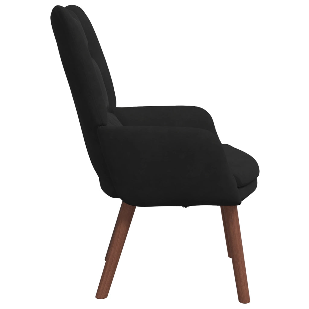 Sedia Rilassante  in Velluto Nero