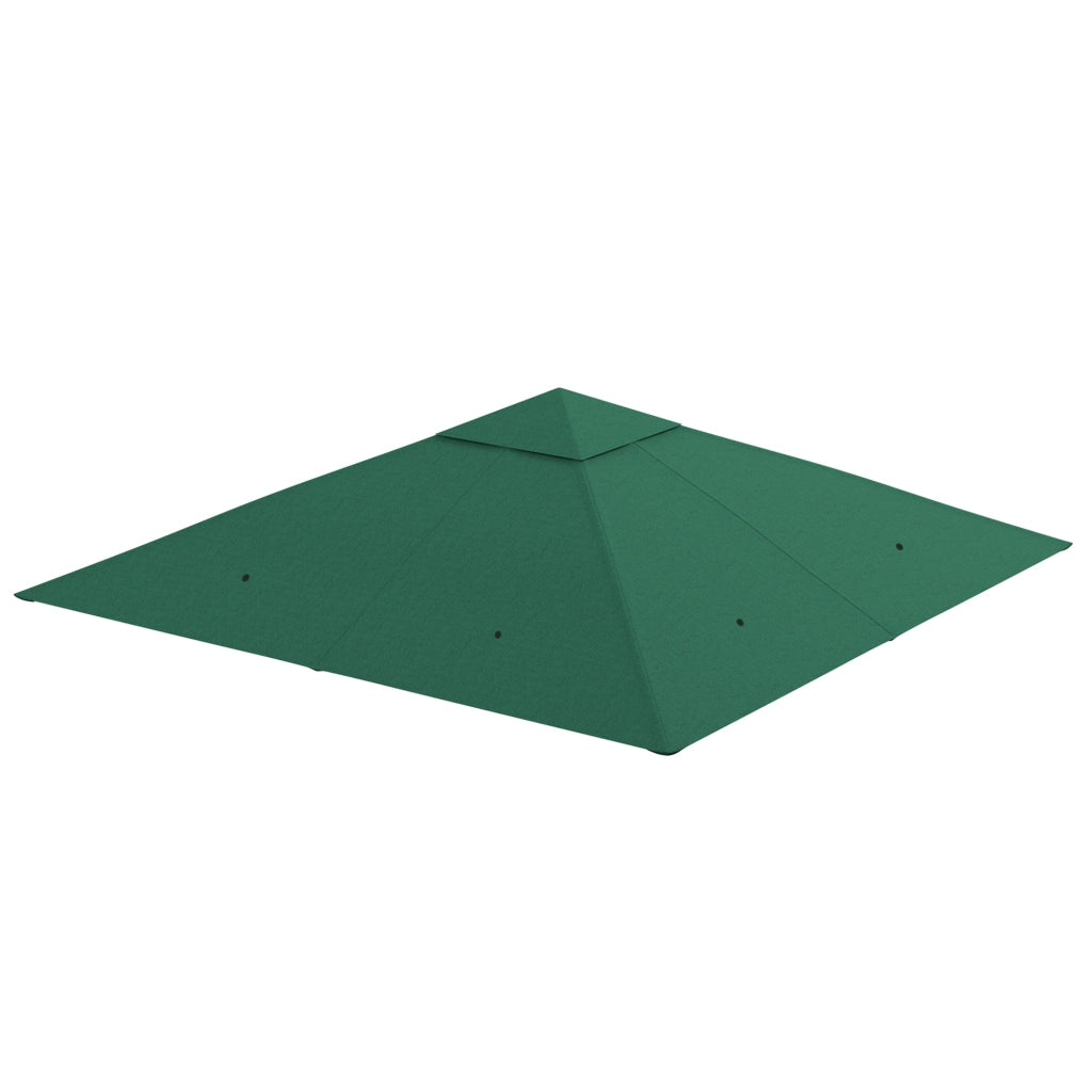 Tetto per Gazebo da Giardino 3x3m ¨C zephmum ¨C Poliestere Verde