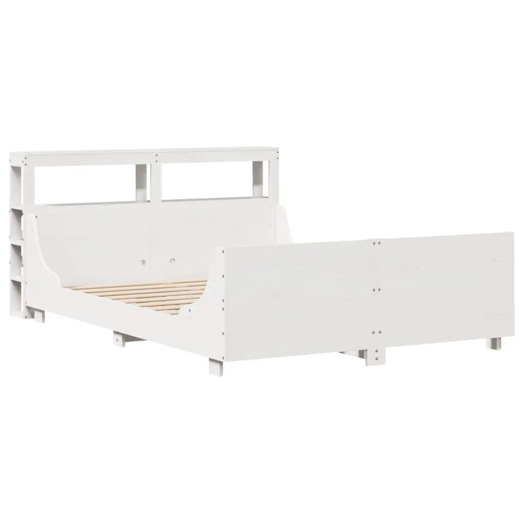 vidaXL Letto senza Materasso Bianco 120x200 cm Legno Massello di Pino