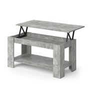 Vicco Tavolino soggiorno Calcestruzzo 100 x 50 cm con funzione di sollevamento