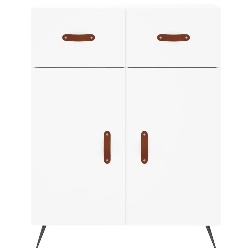 Buffet credenza cassettiera mobiletto mobile contenitore organizer cucina soggiorno salotto alto 69,5 x 34 x 180 cm legno ingegnerizzato bianco 02_0032608