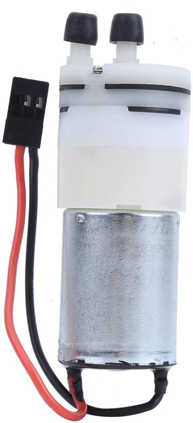 Pompa a doppio effetto 3-6V 370 Mini - Impermeabile - Con connettore JR - Utilizzo continuo 15 ore - Plug and play - Adatto per imbarcazioni RC - Pompa di acqua