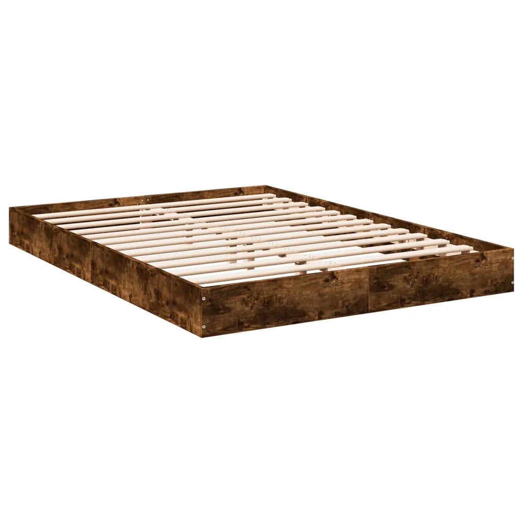 Giroletto senza Materasso Rovere Fumo 140x200 cm in Truciolato