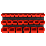 Set da Officina 26 pz Rosso e Nero 77x39 cm in Polipropilene CFW1140537
