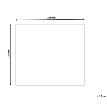 Copriletto in tessuto di cotone bianco sporco 200 x 220 cm con frange Decorativo Biancheria da letto Design classico Camera da letto