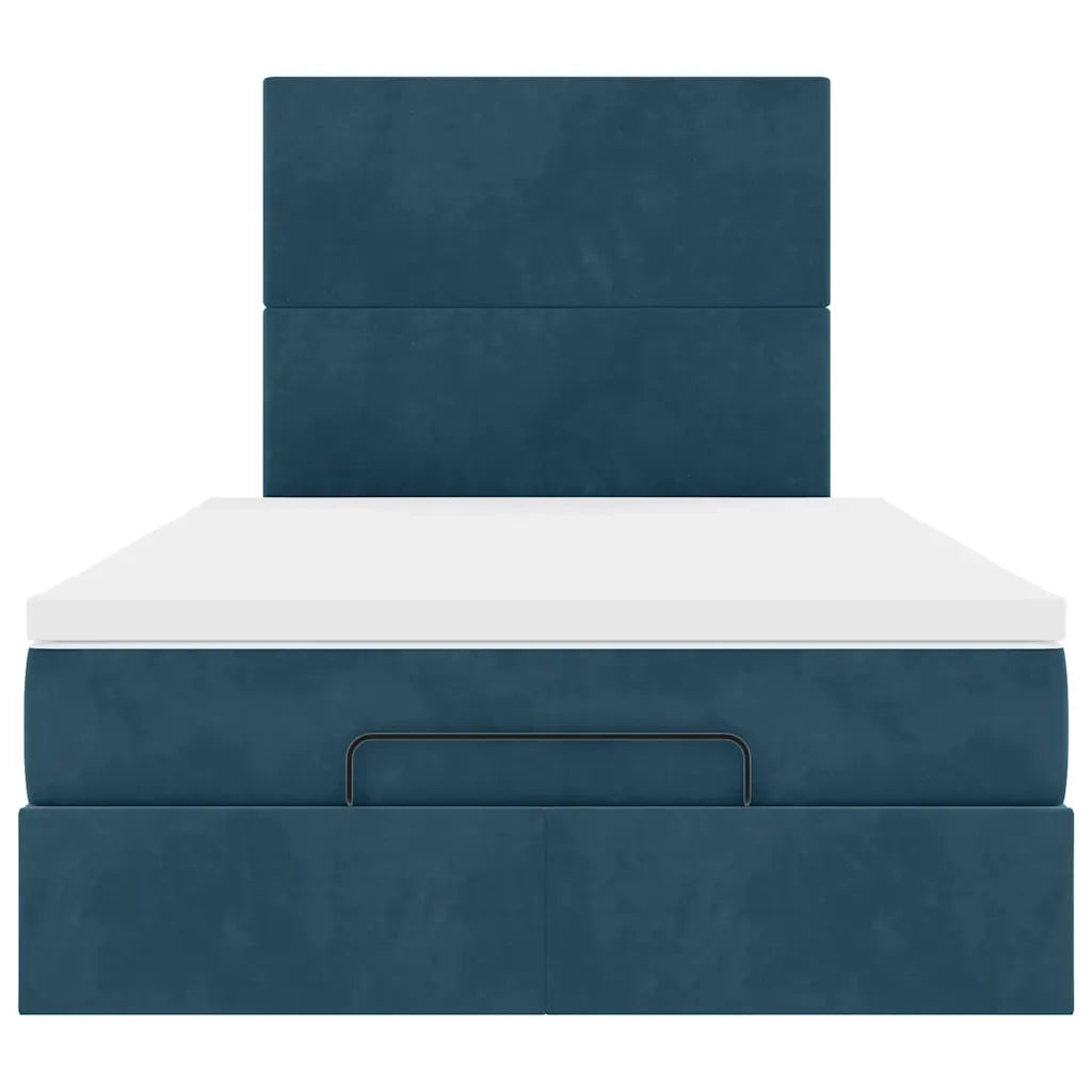 Struttura Letto Pouf con Materassi 120x190 cm Velluto