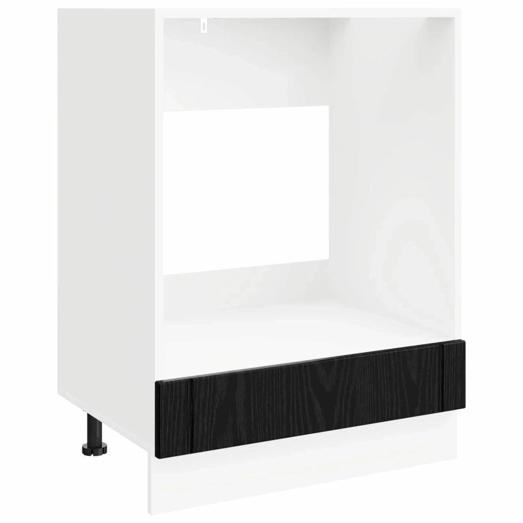 Armadio per forno Lucca Rovere Nero 60 x 46 x 81,5 cm 8003820