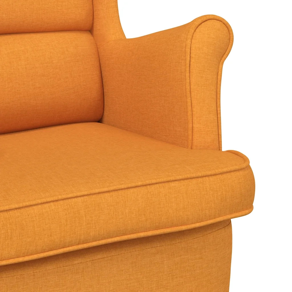 Sedia a Dondolo Giallo Scuro 74x90x102 cm in Tessuto 4016928