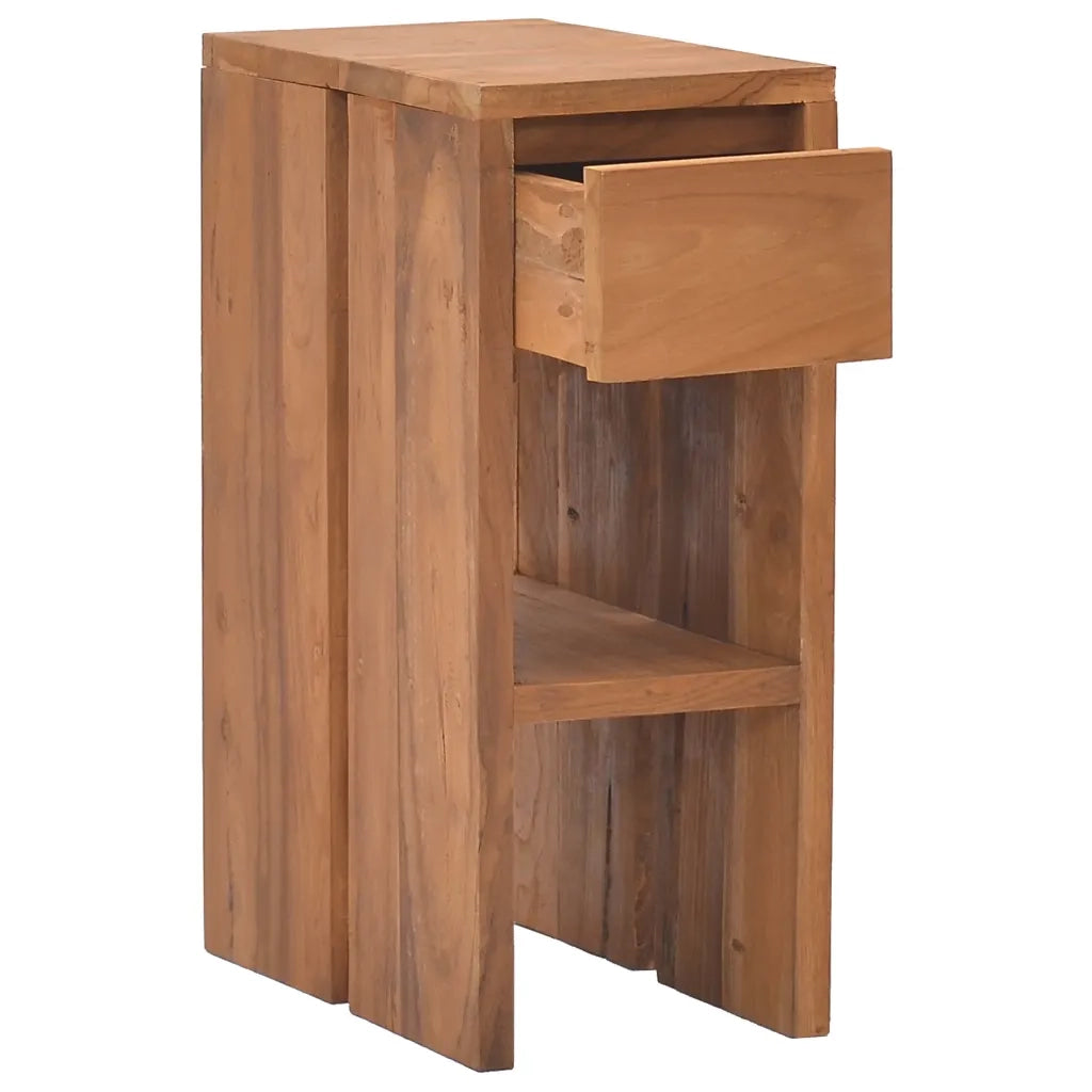 Comodino | Armadio da Notte | Mobiletto da notte 20x35x50 cm in Legno Massello di Teak