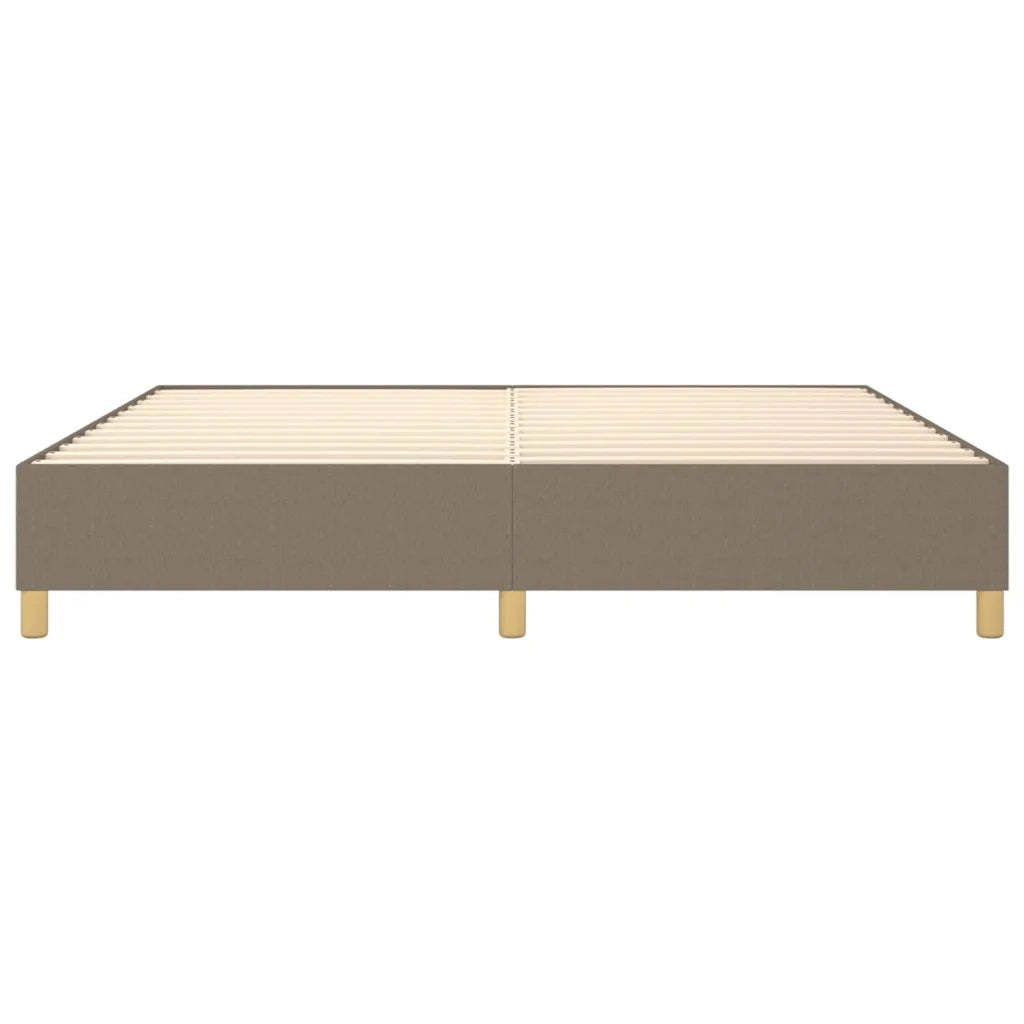 Struttura Letto a Rete a Molle Tortora 200x200 cm in Tessuto 3120989