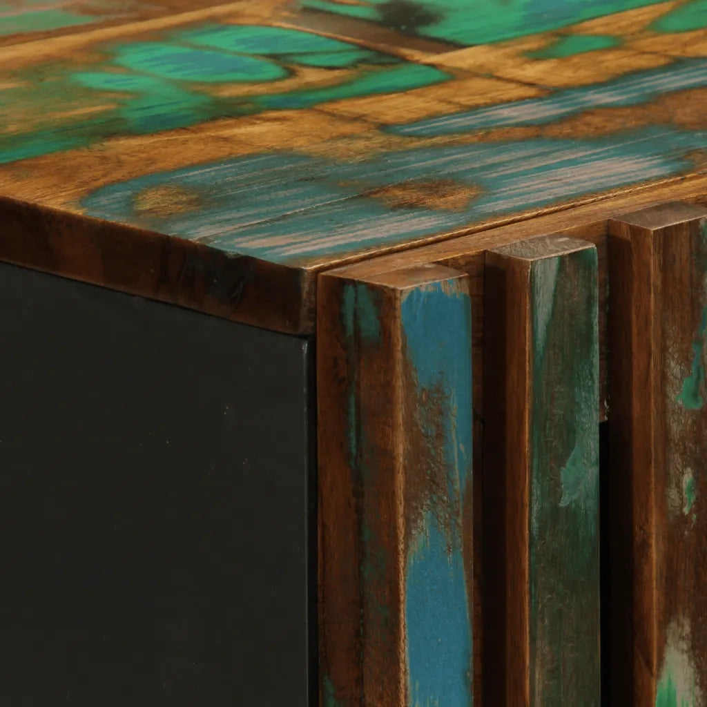 Credenza-Buffet-Armadio da cucina 40x34x110 cm in Legno Massello d'Acacia 408869