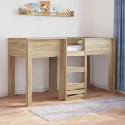 Letto a Castello per Bambini Rovere Sonoma 75 x 190 cm 3410469