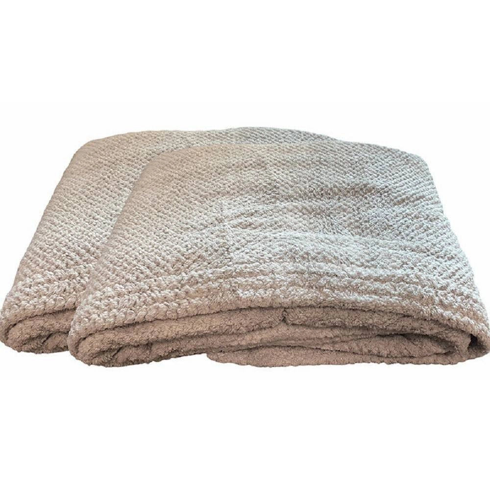 Trade Shop - Coppia Di Asciugamani Telo Doccia In Tessuto Morbido Asciugamani Bagno 90x150 Cm -
