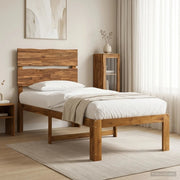 Letto Singolo con Testiera ROSTOCK Naturale 100 x 200 cm 903501