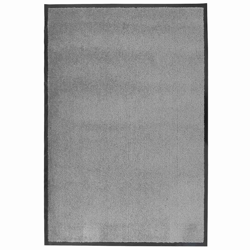 Zerbino grigio 60 x 90 cm antiscivolo facile da pulire adatto per interni ed esterni in PP grigio 02_0058181
