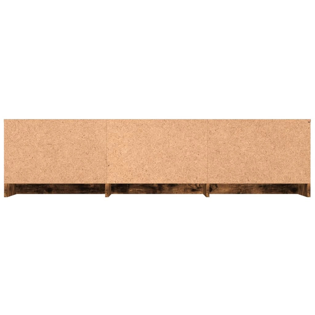 Mobile TV multimediale mensola TV credenza TV sala da pranzo soggiorno camera da letto rovere affumicato 140 x 40 x 35,5 cm legno ingegnerizzato marrone 02_0027331