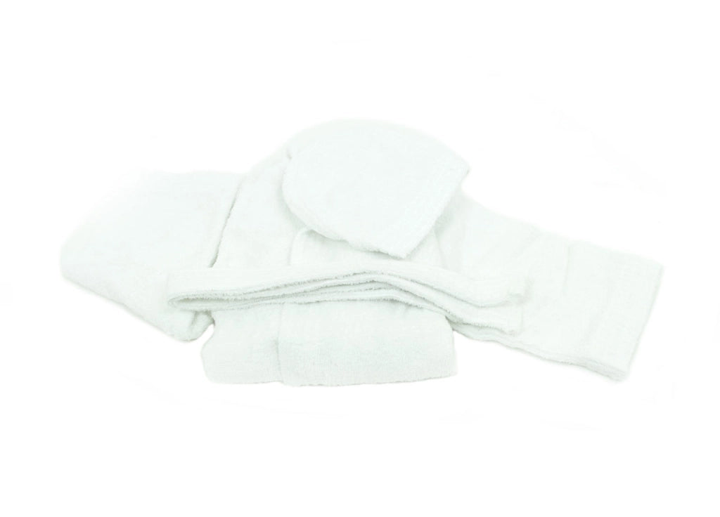 Accappatoio Per Bambini In Spugna Modello Children Colore Bianco - 10 Anni - Bianco