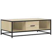 Tavolino da salotto | Tavolino da caff¨¨ | Tavolino da Soggiorno Rovere Sonoma 100x57x35 cm Legno Multistrato Metallo