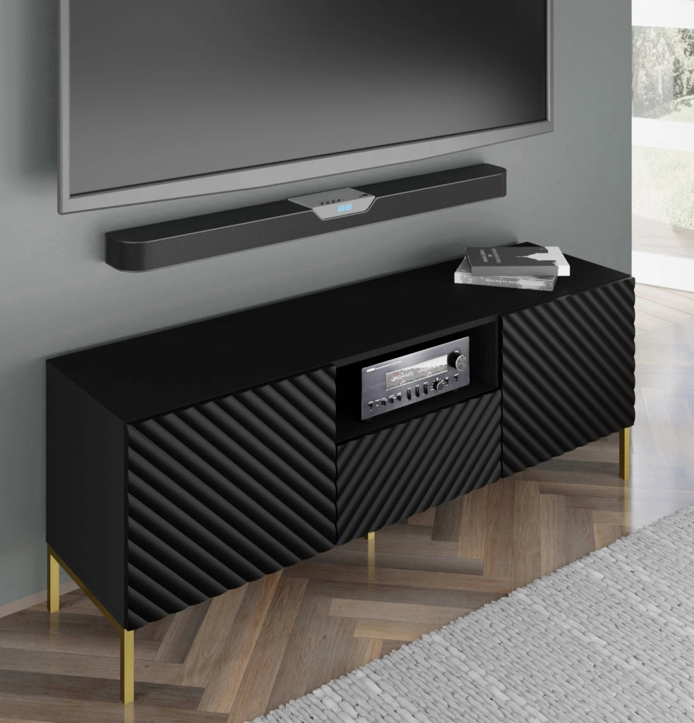 MOBILE SURF PORTA TV 150 2D1S NERO OPACO