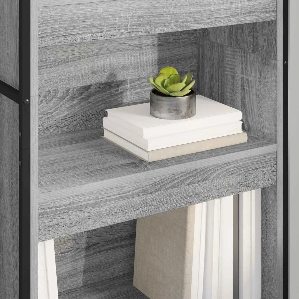 Armadio per Libri 2 pcs Grigio Sonoma 60 x 30 x 189,5 cm
