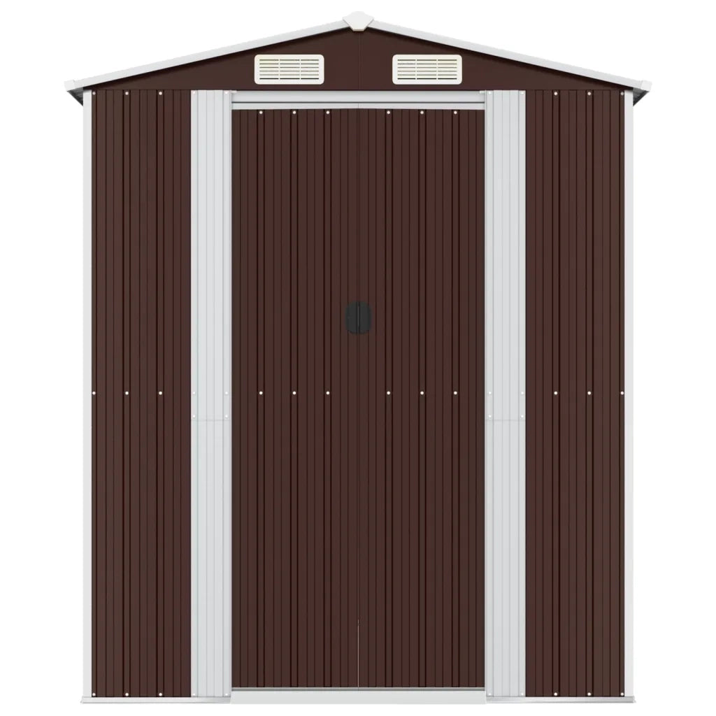 Capanno Giardino Marrone Scuro 192x1021x223 cm Acciaio Zincato cod mxl 65825