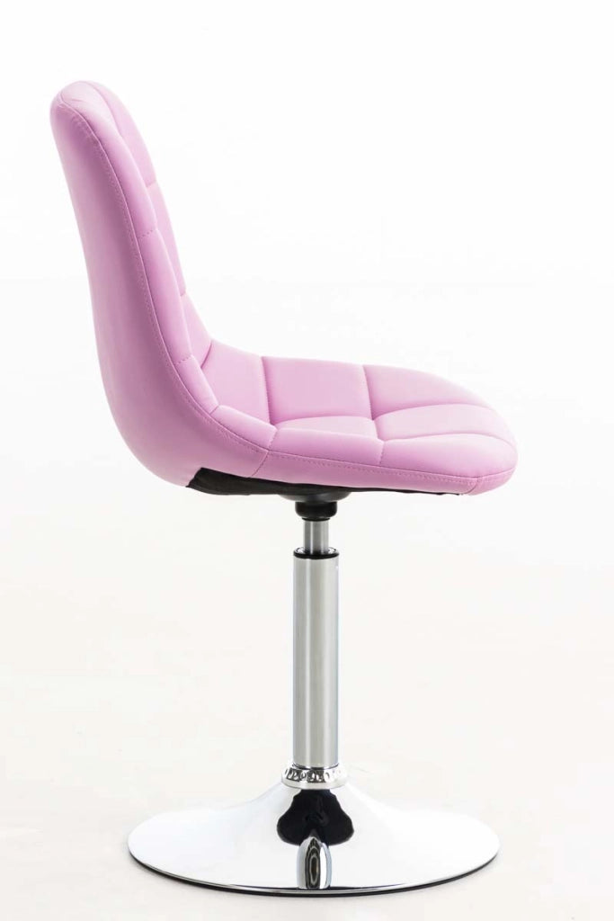 Sedia Emil similpelle rosa