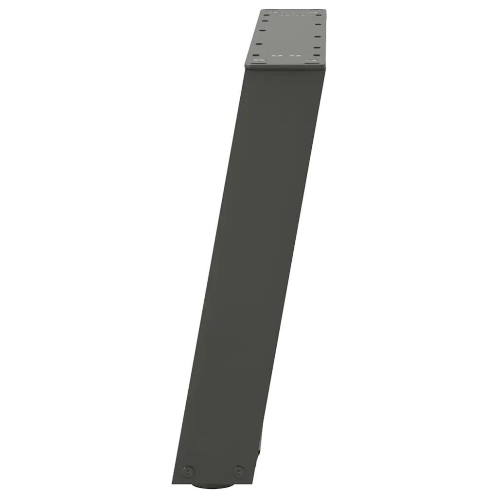 vidaXL Gambe per Tavolino da Caffè a Forma di U 2 pz Antracite 50x(42-43) cm Acciaio