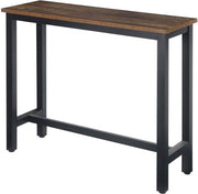 Sedia per piedi - con supporto per gambe - costruzione robusta - legno scuro - adatto per interni ed esterni - 140x40x100 cm