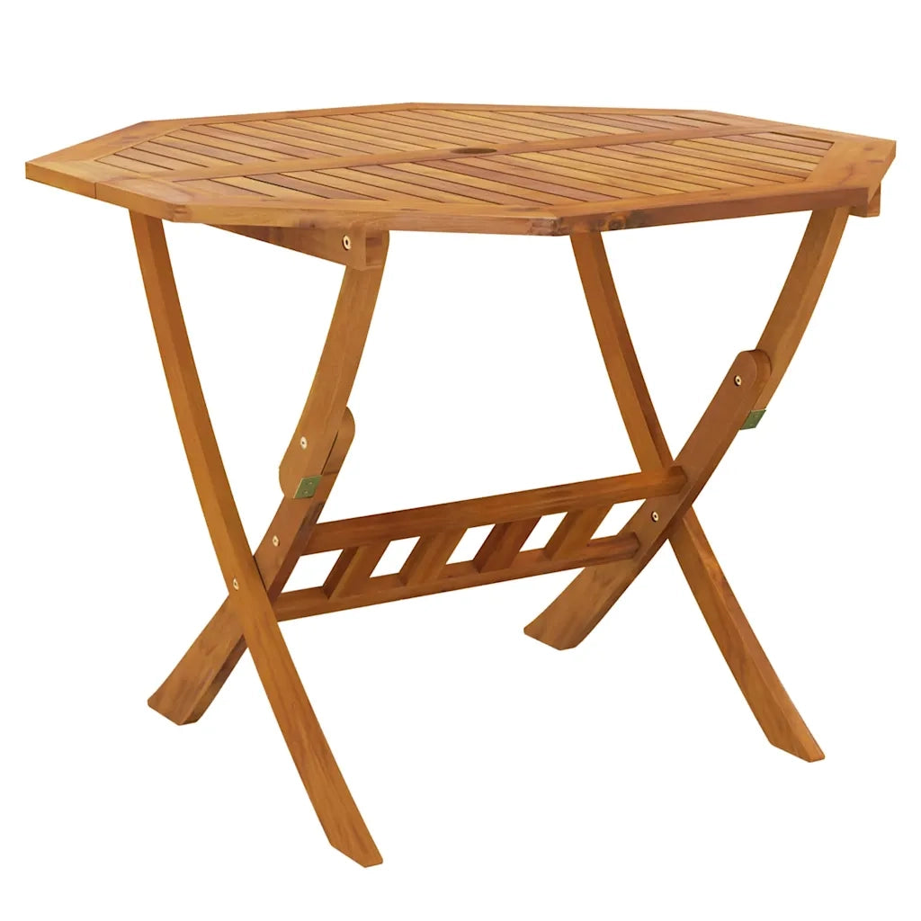 Set da Pranzo per Giardino 5 pz in Legno Massello di Acacia cod mxl 35262