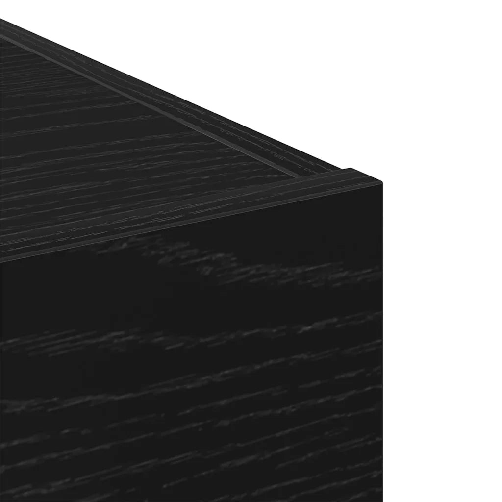 Credenza | Madia | Buffet da pranzo | Armadio da pranzo con cassetto Rovere Nero 30 x 42,5 x 93 cm