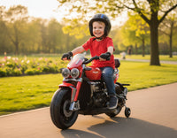 Moto Elettrica per Bambini Licenza Ufficiale Triumph 12V 4,5Ah Rosso