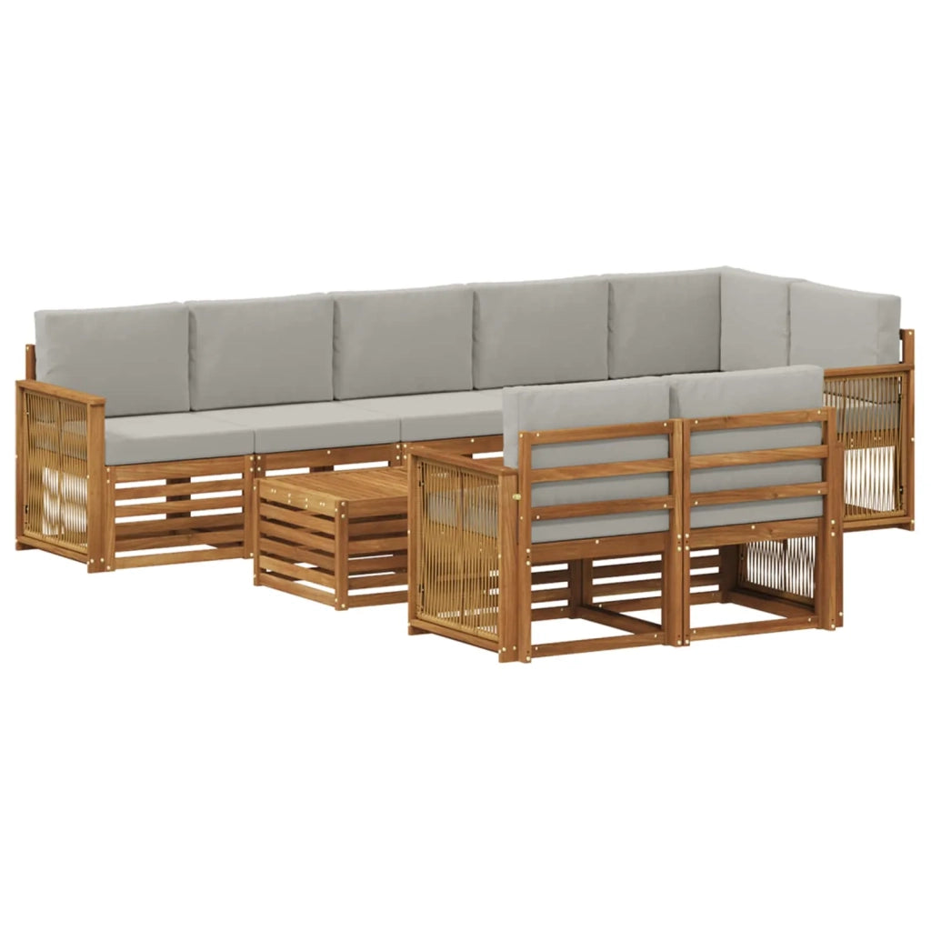 Set divani Legno di Acacia Massello 3384537