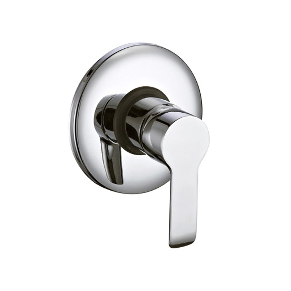 Miscelatore serie ariel monocomando incasso doccia con leva in metallo, finitura cromata