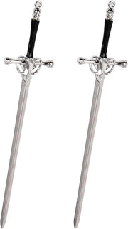 Due paia di spille per capelli - Tondino metallico per capelli in stile cinese