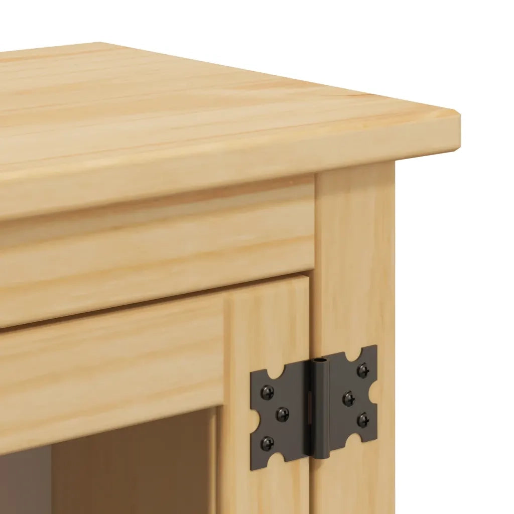 Mobile Bagno a Parete Corona 45x27x64,5cm Legno Massello Pino 4013401