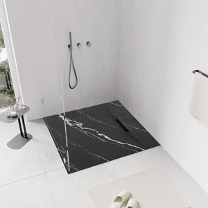 Piatto Doccia Bazalt Carrara Black 90x90