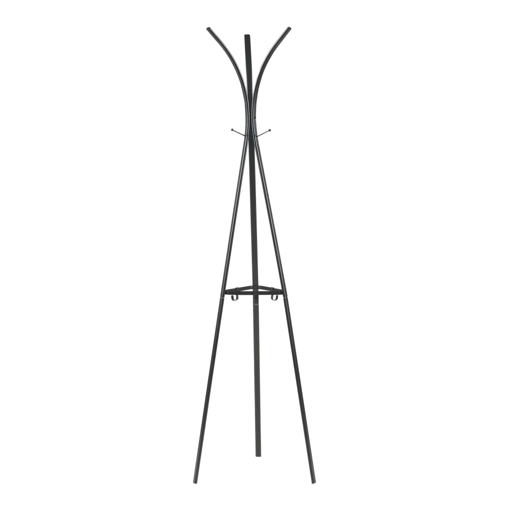 Appendiabiti da ingresso di design 181 x 53 x 53 cm acciaio nero 03_0010389