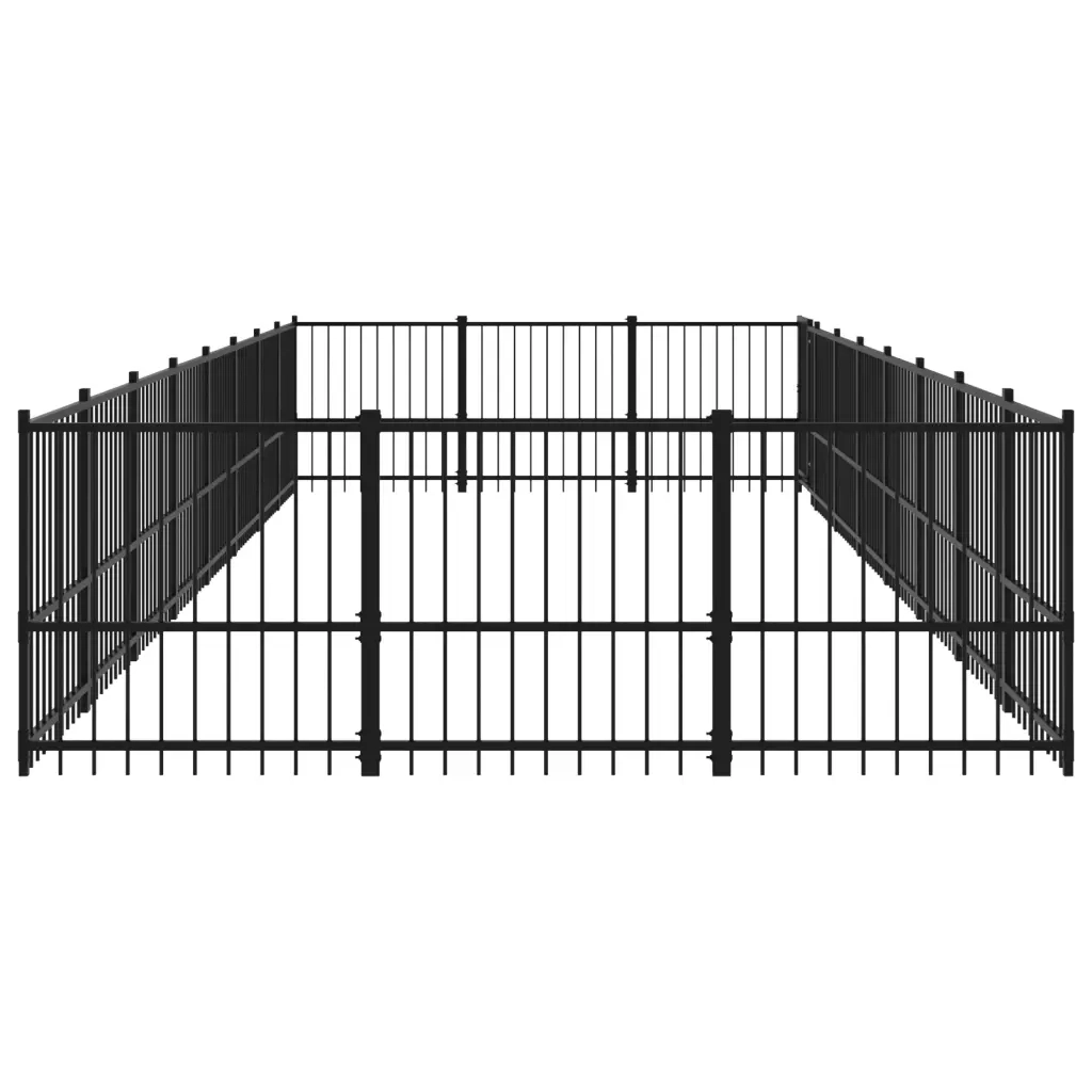 Gabbia per Cani da Esterno in Acciaio 22,58 mÂ² cod mxl 34740