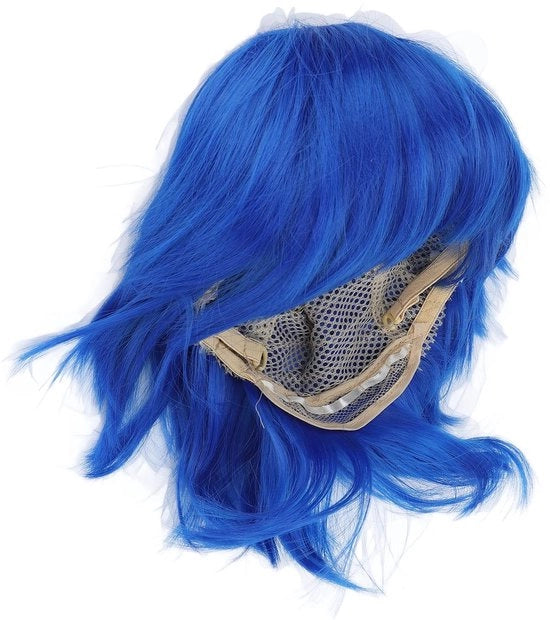 Pruik Stilizzante a Cappello - Capelli Sintetici - Modellino di Capelli Corti e Arricciati - Respirabile e Comodo - Ideale per Halloween e Gioco di Ruolo