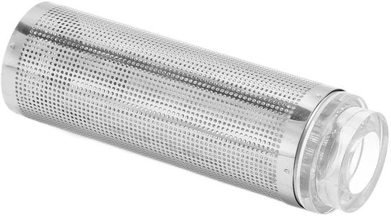 Filtro per acquario protezione - Reticolo in acciaio inossidabile - Ingresso per mesh - Accessorio per filtro prefiltrante - Per gamberi/pesci - Resistente alla corrosione - Facile da pulire - Coperchio filtro