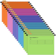 Mappette A4 con etichette - Organizzazione - 20 pezzi - Cinque colori