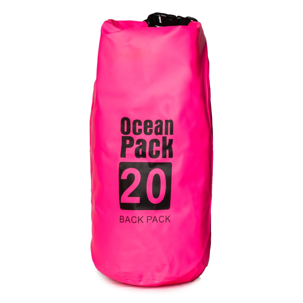 Semiha, Borsa Impermeabile Capacità 20 lt, Rosa Fuxia