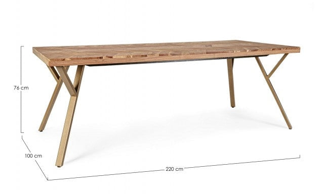 Tavolo 220x100x76h cm Raida