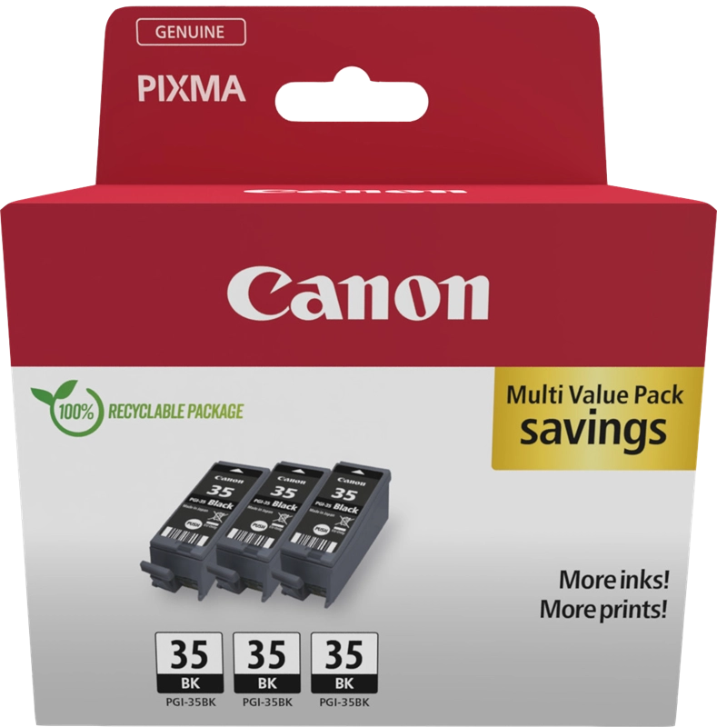 Canon 1509B028 cartuccia d'inchiostro 3 pz Originale Nero