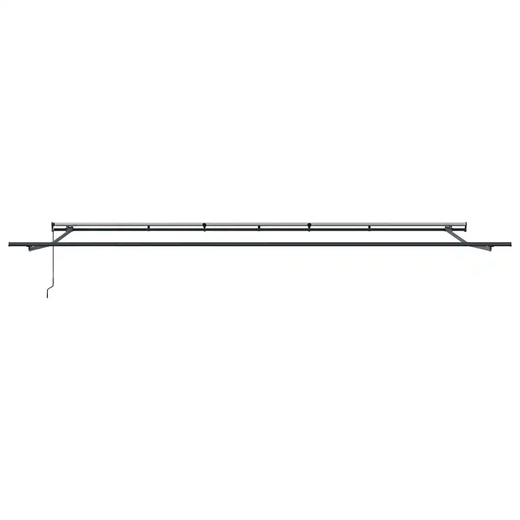 Tenda da Sole Antracite 6 x 3 m Metallo 313234